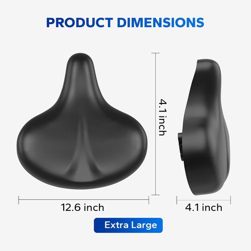 MERACH Exercise Bike Seat Cushion - High-Density Foam Padded Comfort Cover for Spin Bikes | Unisex, Shock Absorbing