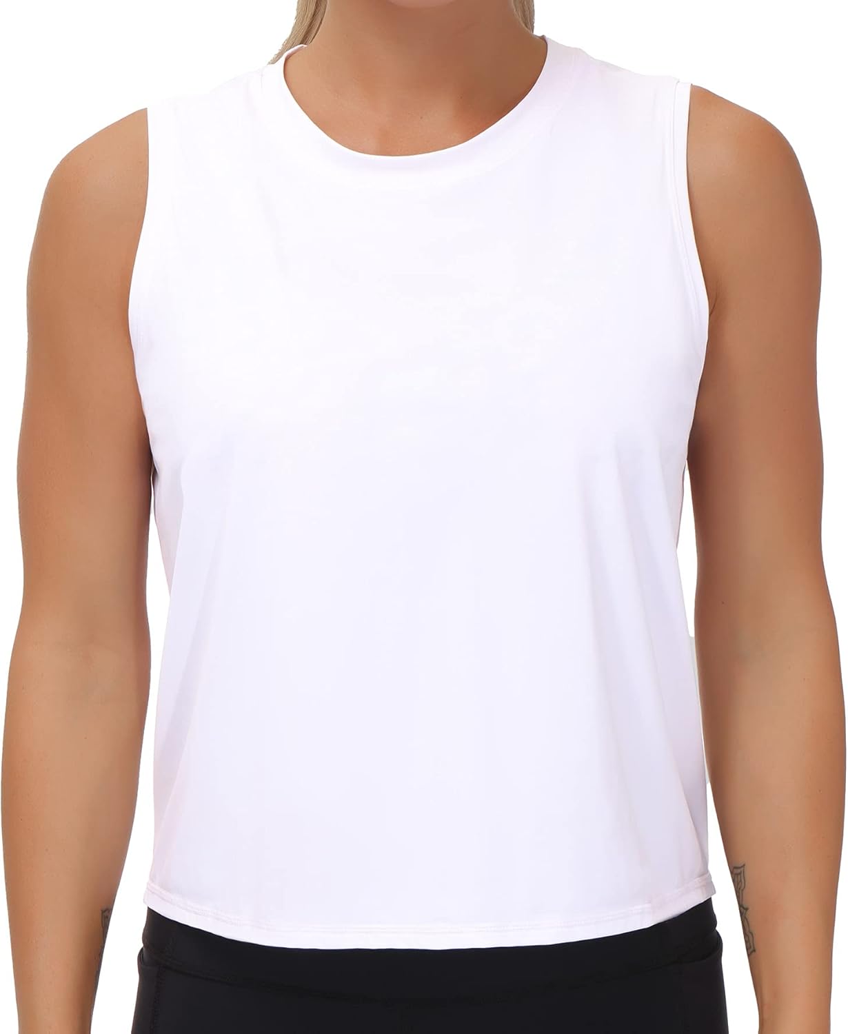 The Gym People Women's Workout Tops - Ice Silk Quick Dry Sleeveless Design for Ultimate Comfort