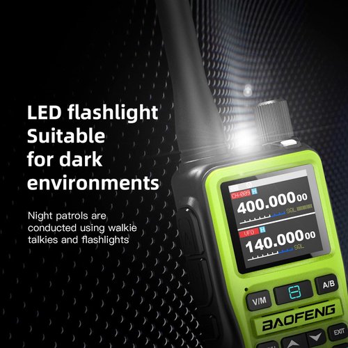 BAOFENG UV-5R Mini Ham Radio Handheld Long Range Walkie Talkies with Airband Reception Wireless App Programming One-Touch Frequency Copy NOAA Weather Scan USB-C Rechargeable Dual Band Two Way Radio