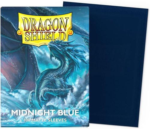 Dragon Shield | Matte Card Sleeves - 100 CT Premium TCG Protection | Midnight Blue, Smooth & Tough