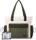 LOVEVOOK Tote Bag - Stylish Puffer Work Tote with Zipper & Compartments | Ideal for Nurses & Teachers