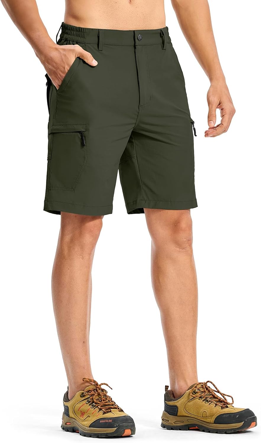 Rdruko Men's Hiking Shorts - Quick Dry Lightweight Cargo Shorts with 6 Pockets | Ideal for Outdoor Travel