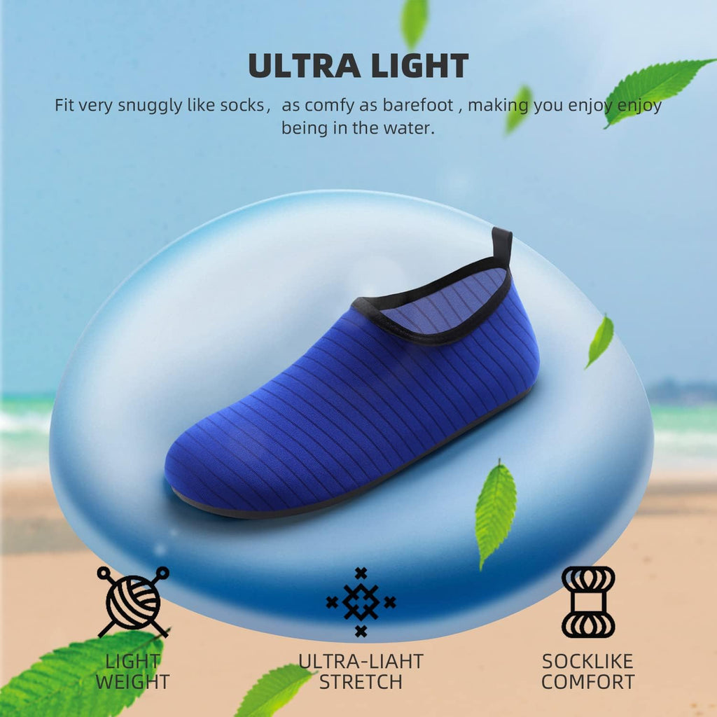Skiennix Quick-Dry Water Shoes | Aqua Socks for Swim, Beach & Yoga | Adult & Youth Sizes