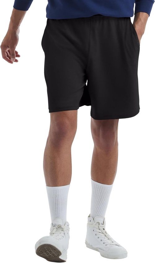 Hanes Men's Jersey Pocket Shorts - Comfortable Casual Wear | Perfect for Everyday Use