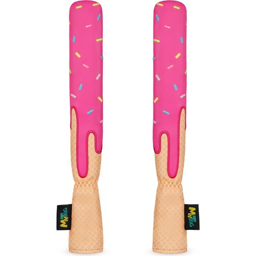 mytag Ice Cream Golf Alignment Stick Headcover Synthetic Leather Holds 2-3 Sticks, Cover for Alignment Sticks Pink