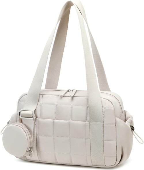 CAMTOP Mini Gym Bag - Quilted Sports Duffel with Wet Compartment & Coin Purse | Ideal for Dance & Yoga