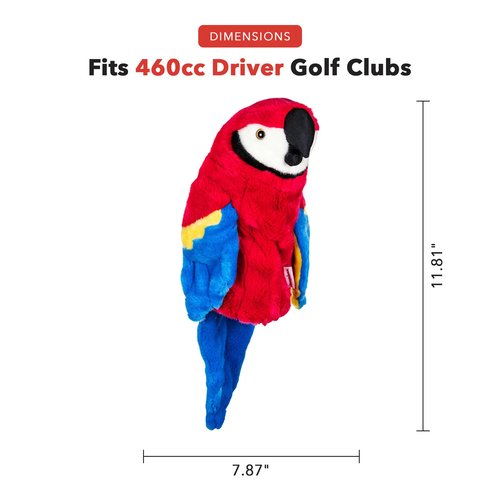 Daphne's Headcovers Parrot Driver Headcover | Premium Driver Headcovers | Funny Golf Club Covers | Stylish Protection for Your Clubs | Men's Golf Gear | Driver Headcover for Men and Women