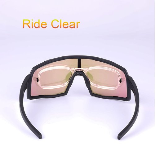 Xenchi Sports Sunglasses for Men & Women, UV Protection, Polarized & Non-Polarized, Myopia Frame, Cycling & Running Glasses (Red)