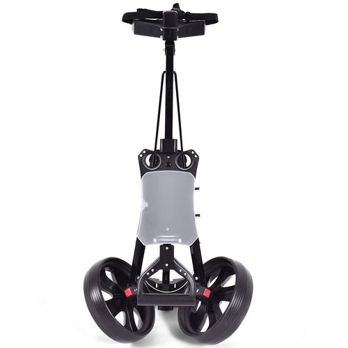 DORTALA Golf Cart, 2 Wheel Foldable Golf Trolley Push Pull Cart with Scoreboard, Multifunctional and Convenient Golf Cart Quickly Opened and Closed
