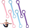 Figure 8 Resistance Bands by [Brand Name] - 6 Pack TPE Elastic Fitness Ropes for Strength Training & Stretching