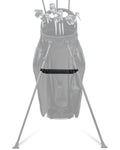 Big Teeth Golf Bag Accessories Golf Leg Leather Strap,Golf Stabilizer Strap, Equipment for Stand Bag with Legs (Black)