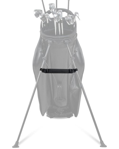 Big Teeth Golf Bag Accessories Golf Leg Leather Strap,Golf Stabilizer Strap, Equipment for Stand Bag with Legs (Black)