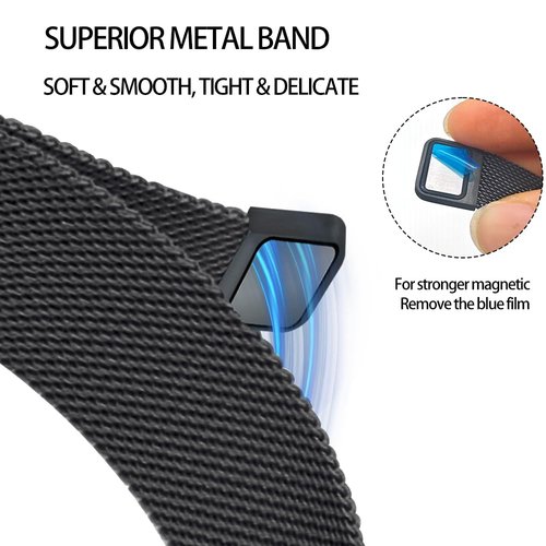 C&L Accessories Bands Compatible with Charge 6/Charge 5 Bands Stainless Steel Metal Strap for Women Men with Charms (Black, Bling)
