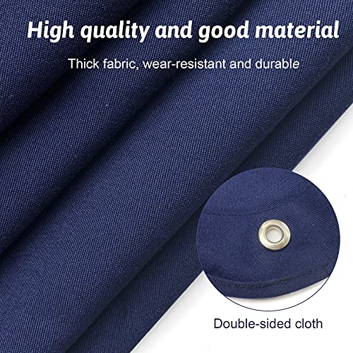 TeBaisea 82x58 Inch Dark Blue Marine Boat Shade Cover - Waterproof UV Protection