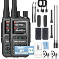 BAOFENG UV-5R Mini Ham Radio Long Range Handheld Two Way Radio, Bluetooth APP Programming Walkie Talkies 2 Pack, 999CH One-Key Copy Frequency, NOAA Weather, USB-C Charging(Grey)