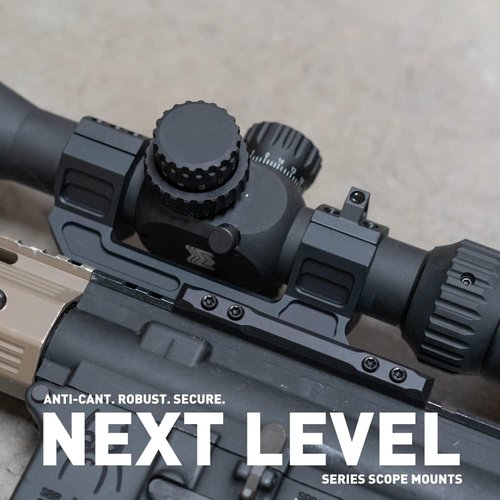Monstrum Next Level Series Offset Scope Mount - Integrated Anti-Cant Level Bubble for Precision Shooting