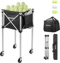 NEEWER Tennis Ball Hopper - Durable Pickleball Retriever Cart for Easy Training & Teaching