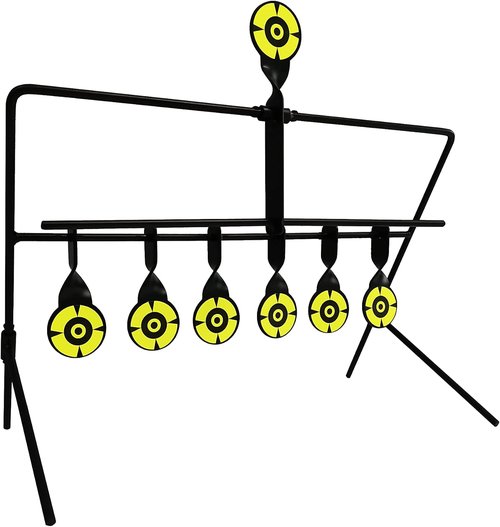 Atflbox Airgun Pellet BB Gun Targets - 6 Steel Resetting Targets for .177 Caliber Shooting