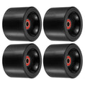 PATIKIL 70mm 78A Longboard Wheels with Red ABEC-9 Bearings, 4 Pack Soft Cruiser Wheels Street Wheels for Skateboards Skateboard Wheel PU Black