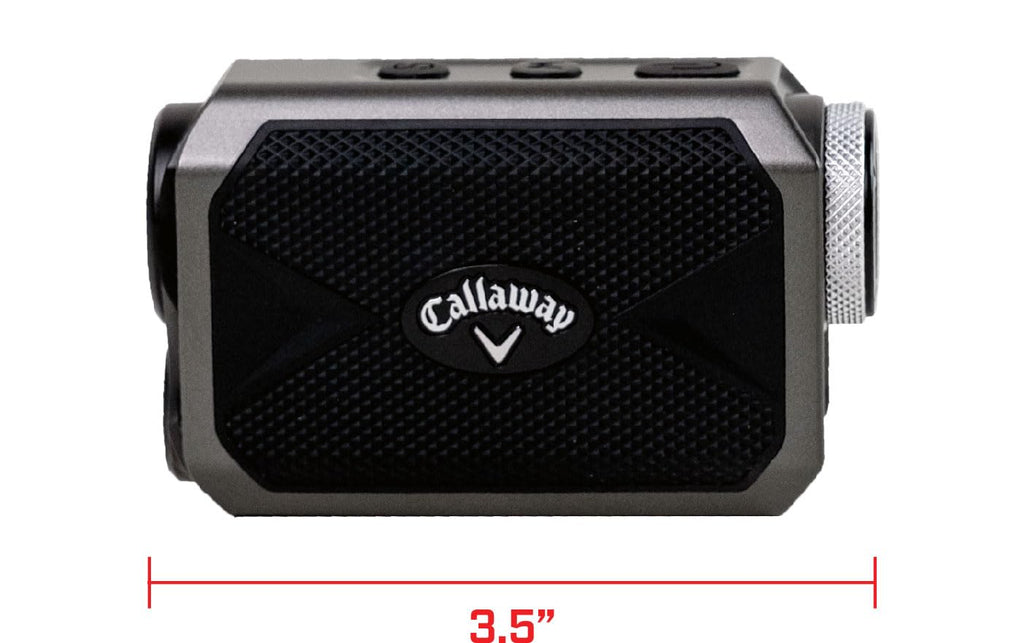 Callaway Micro Pro Golf Laser Rangefinder -Ultra Compact and Rechargeable with Magnetic Cart Mount, Standard, Gray