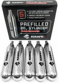 Hawki 12 Gram CO2 Cartridges - Ideal for Air Guns, BB Guns, Airsoft Pistols & Paintball Use