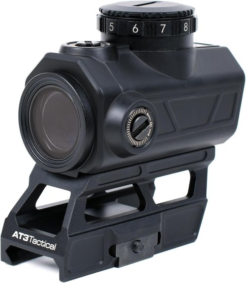AT3 Tactical Red Dot Sight - 2 MOA with Shake Awake Feature & Lower 1/3 Cowitness Mounts
