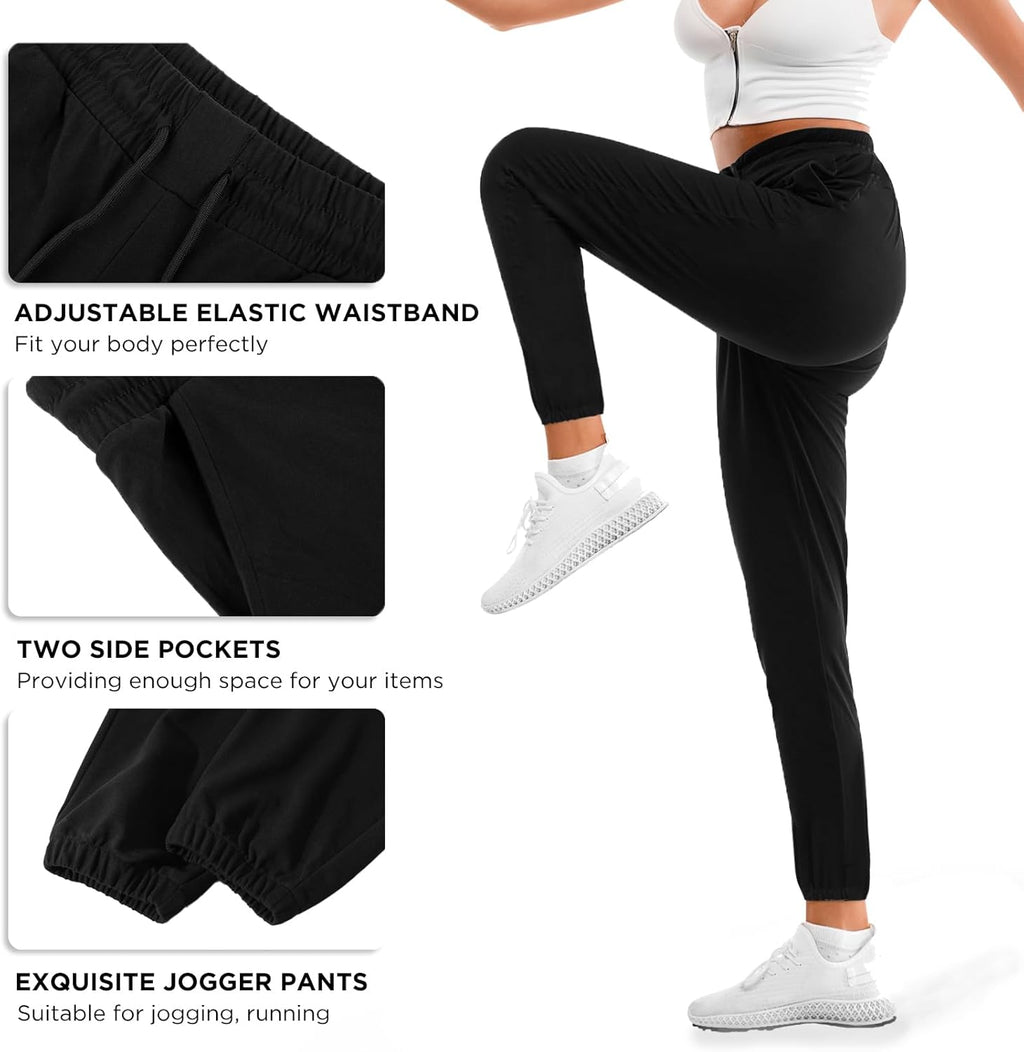 Stanpetix Women's Joggers - Lightweight Athletic Sweatpants with Pockets for Running & Yoga