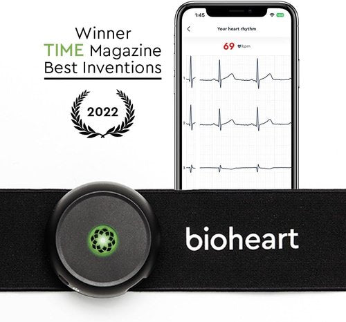 Bioheart - 24/7 Continuous Heart Monitor | Smart Wearable Chest Strap with One Month Subscription
