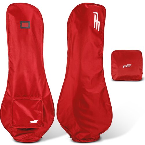 PLAYEAGLE Golf Bag Rain Cover, 300D PVC Waterproof Cover for Golf Club Bag, Durabale, Lightweight and Easy to Maneuver (Red)