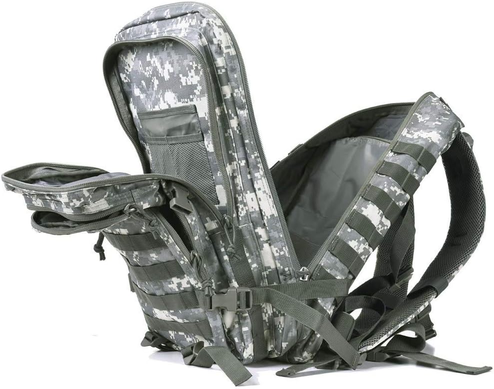 REEBOW GEAR Military Tactical Backpack - Large 3-Day Assault Pack with Molle System | ACU Camo