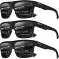 Polarized Sunglasses for Men - Sporty Square Frame with UV Protection | Lightweight Travel Goggles
