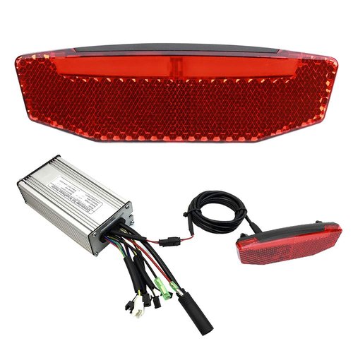 Electric Bike 6V?60V Tailight LED Warning Light High Brightness Bike Rear Light Night Riding Equipment for Connector