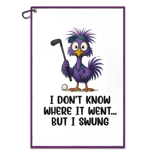 Juoqg I Don't Know Where It Went Golf Towel, Funny Birdie Golf Bag Towel With Clip, Golfing Accessories for Women, Sport Towels for Player, Golfing Gifts for Daughter Sister, Birthday Gifts for Golfer