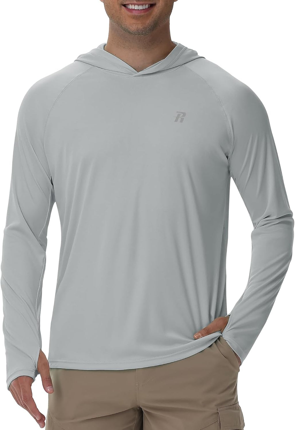 Runhit Fishing Shirt for Men - UPF 50+ Long Sleeve Sun Protection Hoodie | Lightweight Outdoor Wear