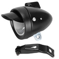 Vintage Bike Headlight, LED Light for Night Riding, Retro, Sturdy and, Front Safety Lamp with Optimal Light Output, 160° Visual Angle (Black)