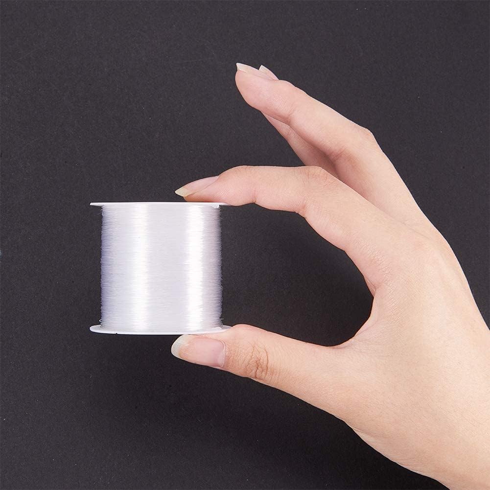 PH PandaHall Clear Fishing Line - 0.25mm Invisible Nylon Thread for Jewelry Making | 109 Yards (328ft)