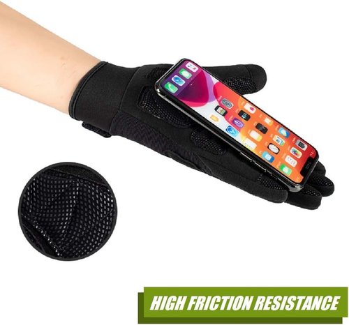 HYCOPROT Full Finger Gloves - Breathable Touch Screen Knuckle Protection for Outdoor Activities