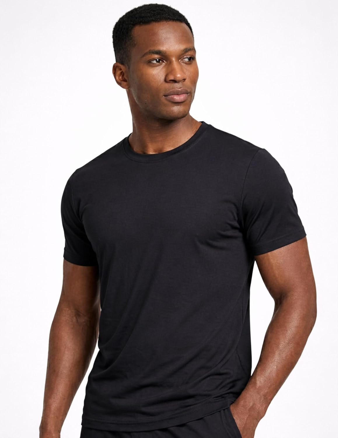 Skiennix Men's Active Quick Dry Crew Neck T-Shirts - 5 Pack Athletic Workout Tees