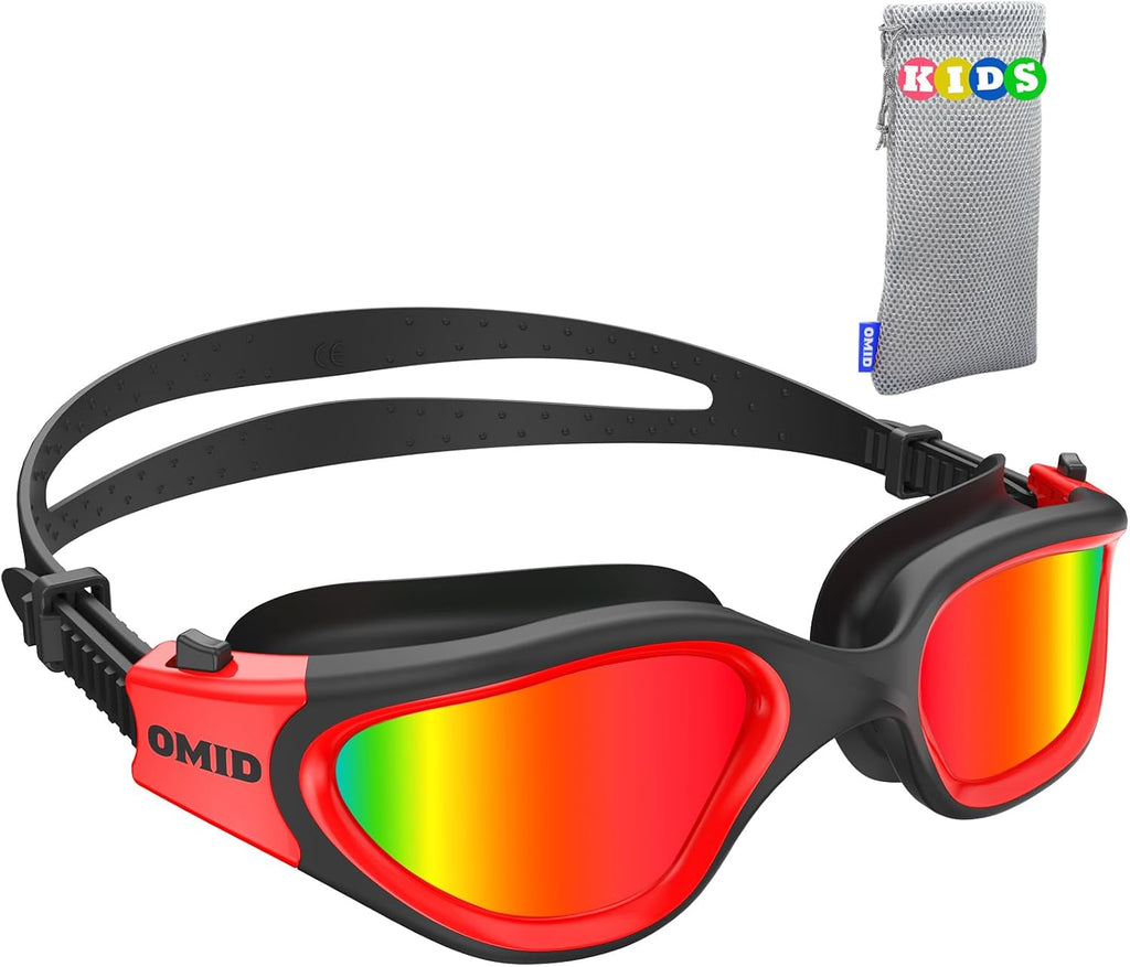 OMID Kids Swim Goggles - Polarized Comfort for Ages 6-14 | Perfect for Swimming Fun