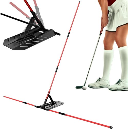 CUANBOZAM Pro Golf Alignment Sticks Holder - Golf Training Aid for Swing Plane