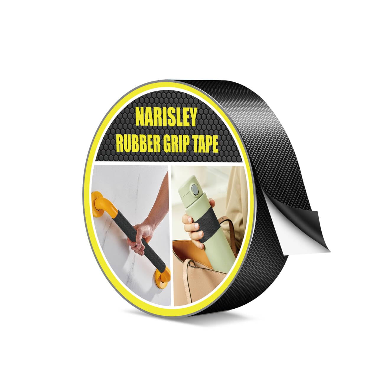 Rubber Grip Tape - Ultra Strong Waterproof Anti-Slip Adhesive for DIY Tools | 1In x 10Ft, Black