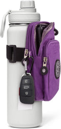 Skiennix Gym Water Caddy - Phone Holder & Pocket for Cards, Keys, Wallet | Versatile Bottle Sleeve Bag
