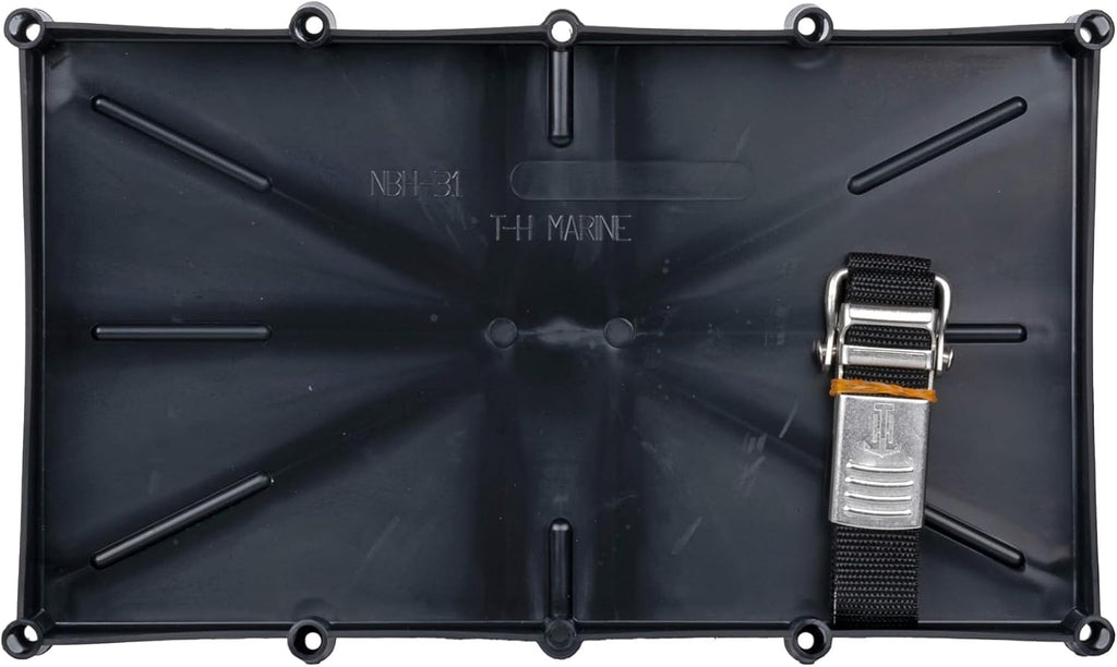 T-H Marine Battery Holder Tray - Durable Stainless Steel Buckle for 31 Series Batteries | Corrosion Resistant & Easy Installation