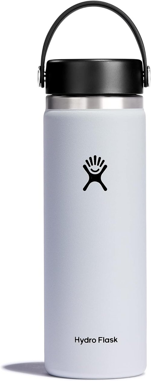 Hydro Flask Water Bottle - Insulated Stainless Steel - Wide Mouth, Leakproof, 20 Oz Capacity