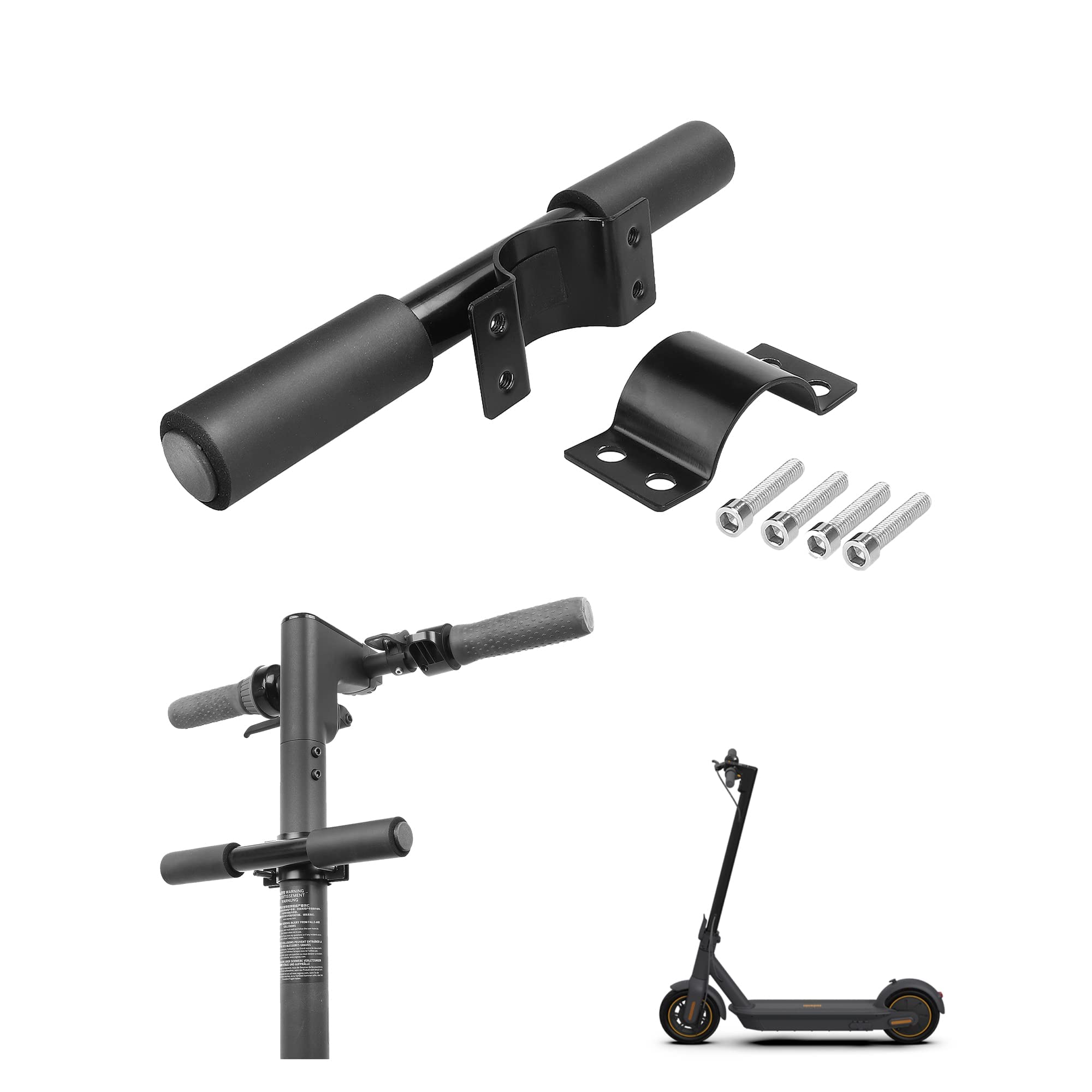 YBang Kids Handlebar Grip with LED Light for Segway Ninebot Max G30 ES1 ES2 ES3 ES4 E22 E25 Electric Scooter Handrail Non-Slip Safety Handle (Without LED Light)