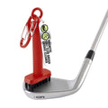 Stripebird - Magnetic Golf Club Brush Groove Cleaner (Red) - Detachable - Premium Nylon Bristles - Golf Bag Accessories - Cleaner Brush - Golf Accessories - Golf Ball Cleaner Tool