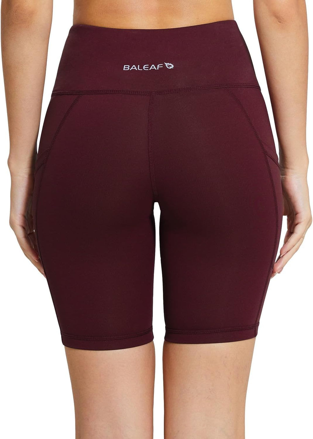 Baleaf Women's High Waist Biker Shorts - Comfortable Spandex with Pockets | 8", 5", 3" Sizes