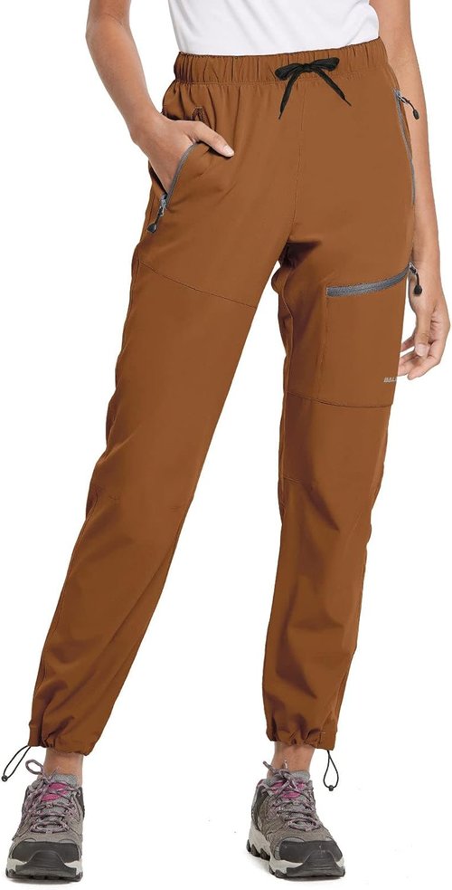 Baleaf Women's Hiking Pants - Quick Dry, Lightweight & Water Resistant | Elastic Waist Cargo Design