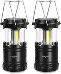 LED Camping Lantern - Battery Operated with Adjustable Brightness | 2-Pack for Emergencies & Outdoor Use