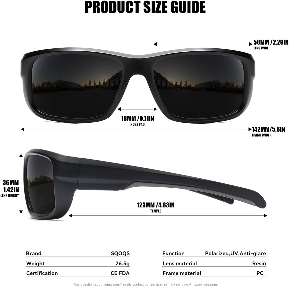 Skiennix Polarized Sports Sunglasses - UV400 Protection, Wrap-Around Frame | 3-Pack for Cycling & Fishing